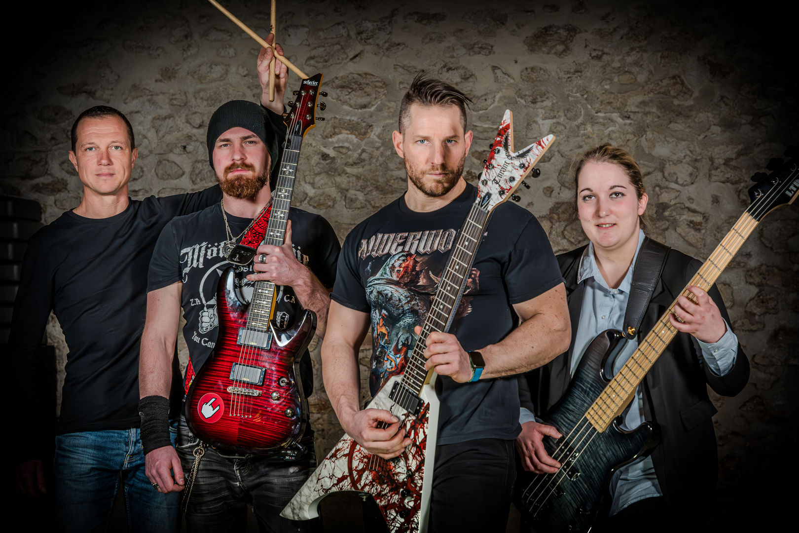 Membres groupe musique heavy metal Prime Fire france oiry marne Epernay