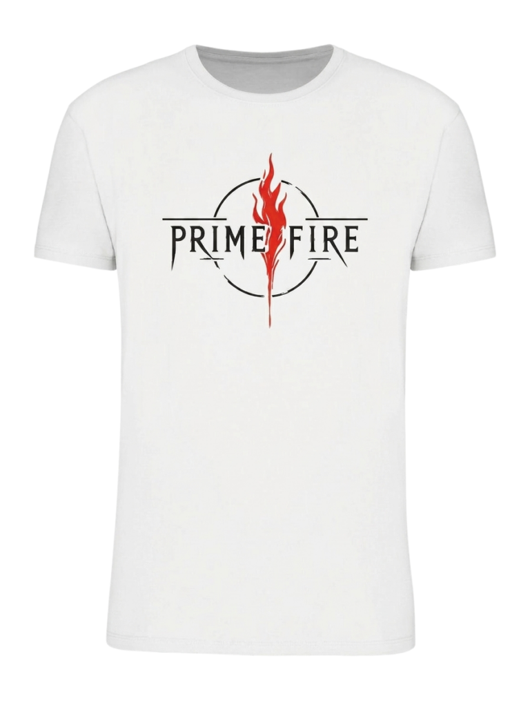 New Tshirt Prime Fire homme blanc - Modifié